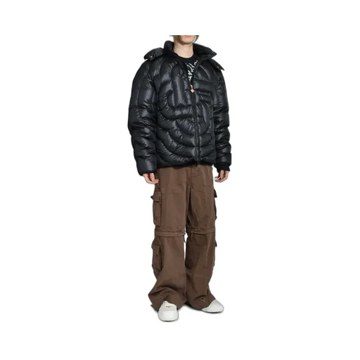 Cc Quilted Puffer Jacket / Blk