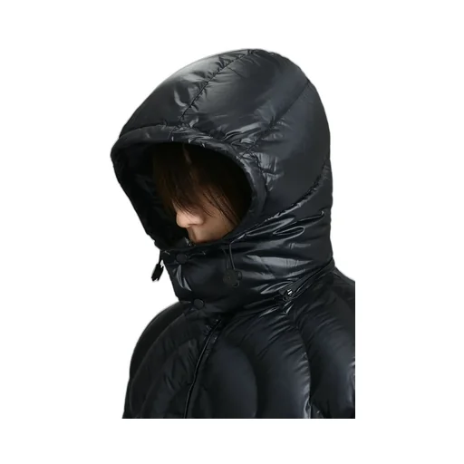 Cc Quilted Puffer Jacket / Blk