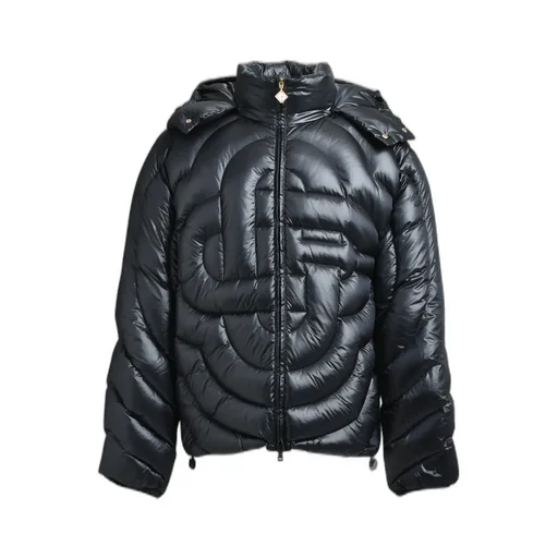 Cc Quilted Puffer Jacket / Blk