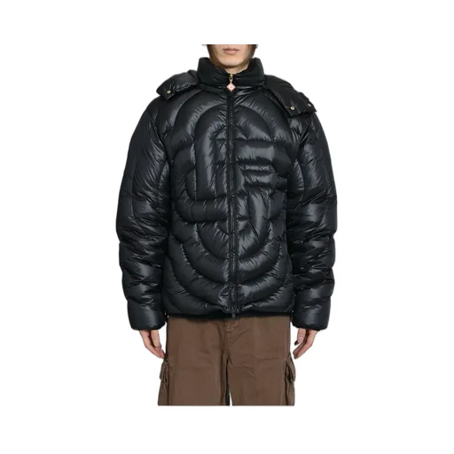 Cc Quilted Puffer Jacket / Blk