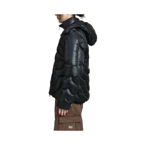 Cc Quilted Puffer Jacket / Blk