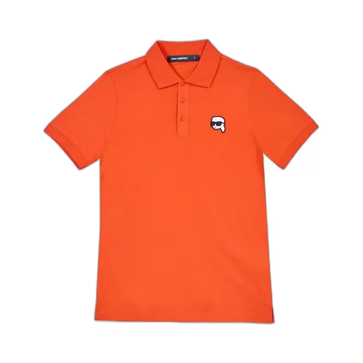 Karl Lagerfeld Logo Patch Polo Shirt
