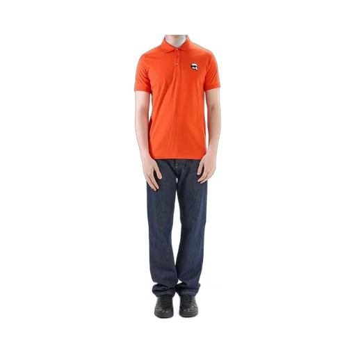 Karl Lagerfeld Logo Patch Polo Shirt