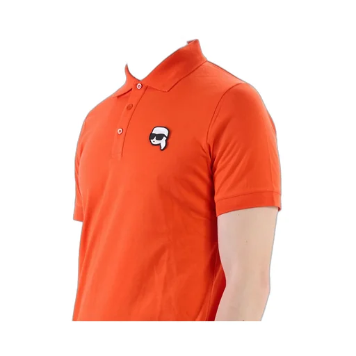 Karl Lagerfeld Logo Patch Polo Shirt