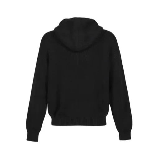 Pocket Hooded Sweater / Black