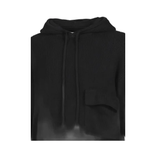 Pocket Hooded Sweater / Black