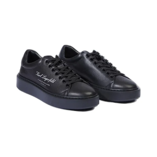 Karl Lagerfeld Logo Embossed Lace-Up Trainers
