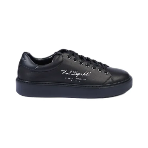 Karl Lagerfeld Logo Embossed Lace-Up Trainers