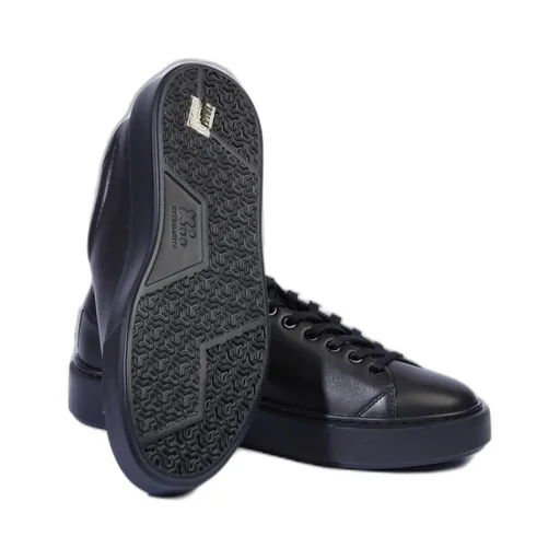 Karl Lagerfeld Logo Embossed Lace-Up Trainers