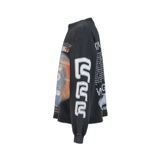 Divinity Paper Garden Ls Tee / Faded Blk