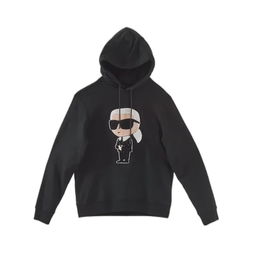 Karl Lagerfeld Patch Drawstring Hoodie