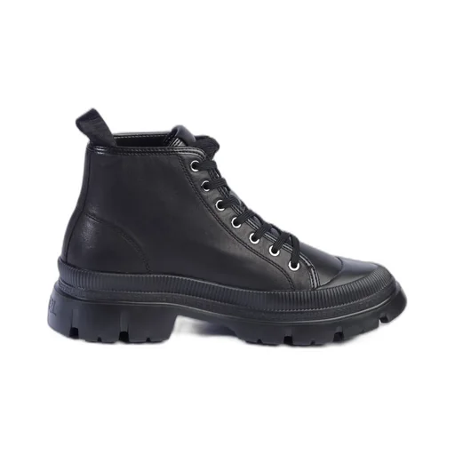 Karl Lagerfeld Chunky Lace-Up Boots