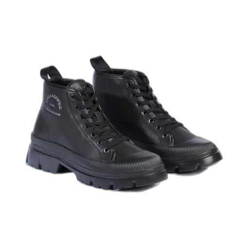 Karl Lagerfeld Chunky Lace-Up Boots