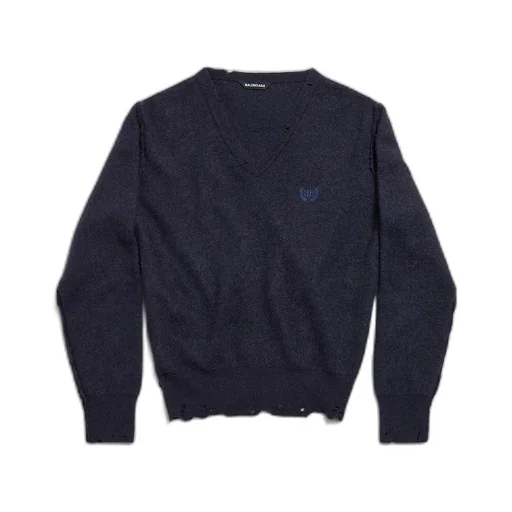 Laurel Classic Inside-Out V-Neck Sweater