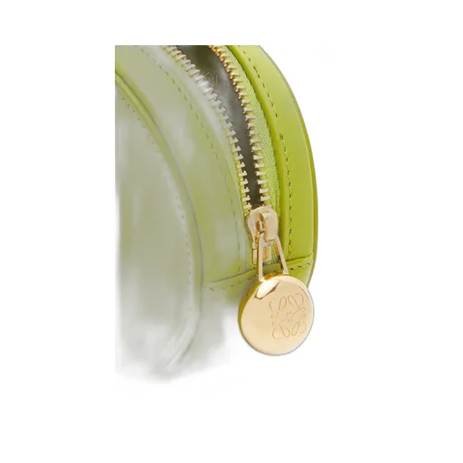 Pebble cookie key holder in shiny nappa calfskin