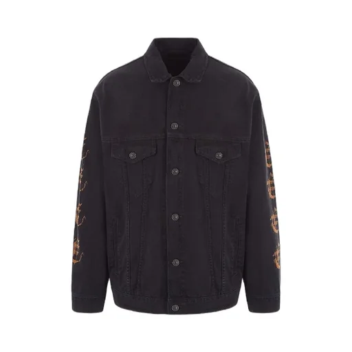 Logo Printing Denim Trucker Jacket