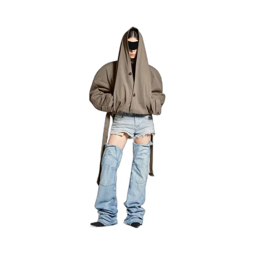 Flipped Hooded Trench