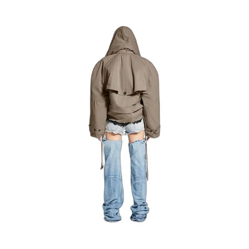 Flipped Hooded Trench