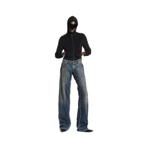 Fitted Low-Waist Pants