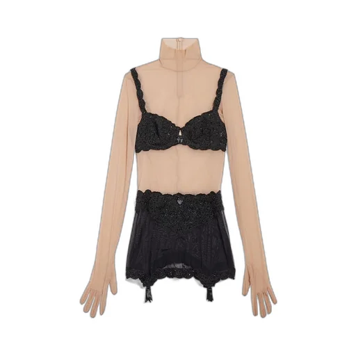 Trompe L'ŒIl Suspender Belt Dress