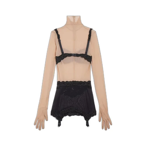 Trompe L'ŒIl Suspender Belt Dress