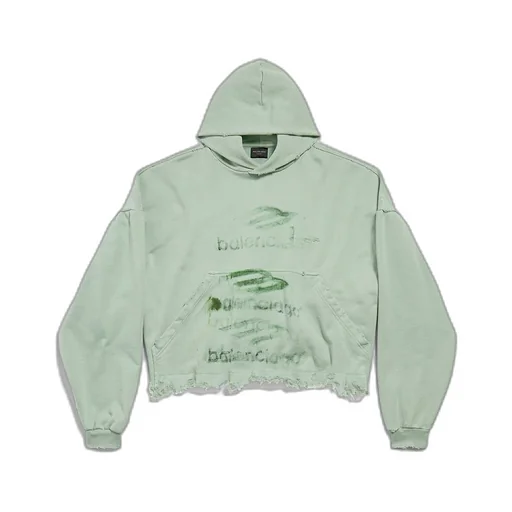Diy Imprint Cropped Hoodie