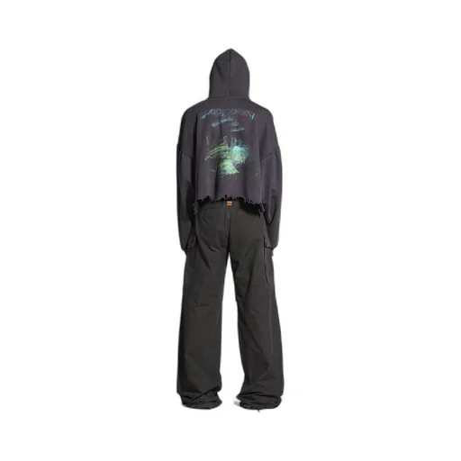 Diy Imprint Cropped Hoodie