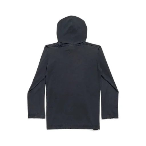 Paris Liberty Long Sleeve Hooded T-Shirt Fitted