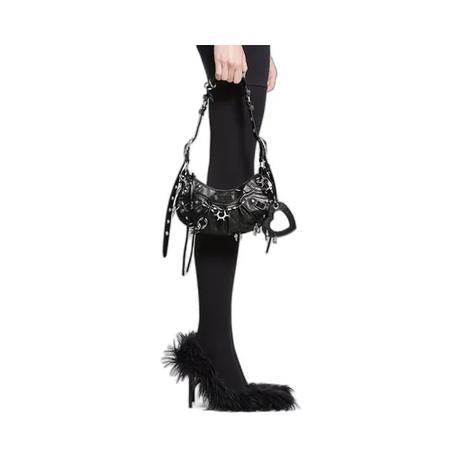Le Cagole Xs Shoulder Bag With Spiked Piercings