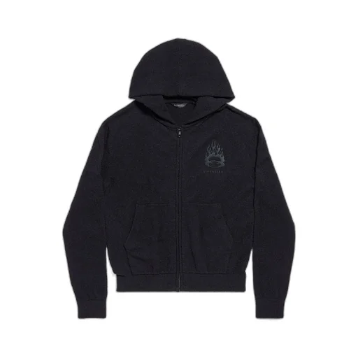 Burning Unity Zip-Up Hoodie Fitted