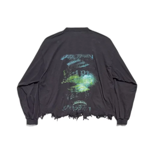 Diy Imprint Cropped Long Sleeve T-Shirt