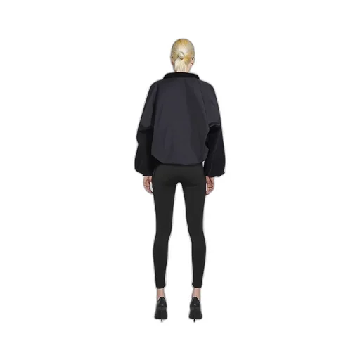 Zipped Nylon Logo Jacket