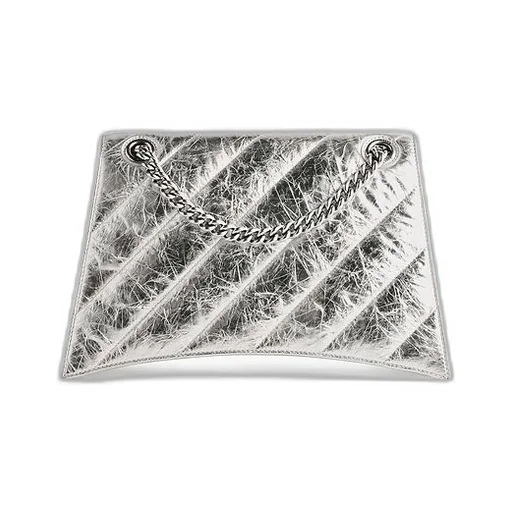 Crush Medium Chain Bag Metallized Quilted