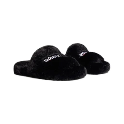 Furry Slide Sandal