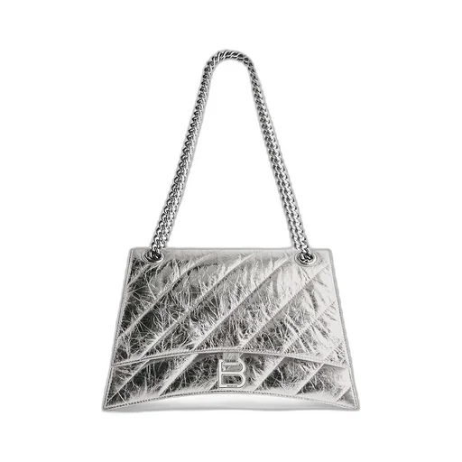 Crush Medium Chain Bag Metallized Quilted