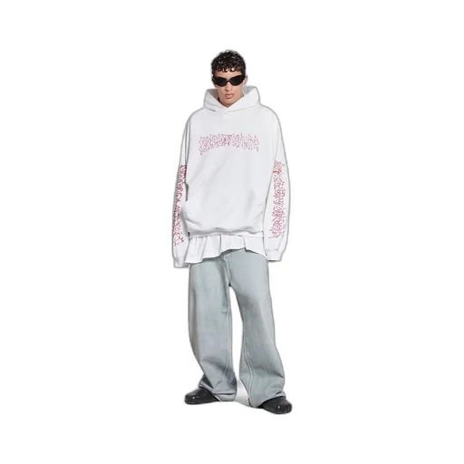 Diy Metal Outline Hoodie Oversized
