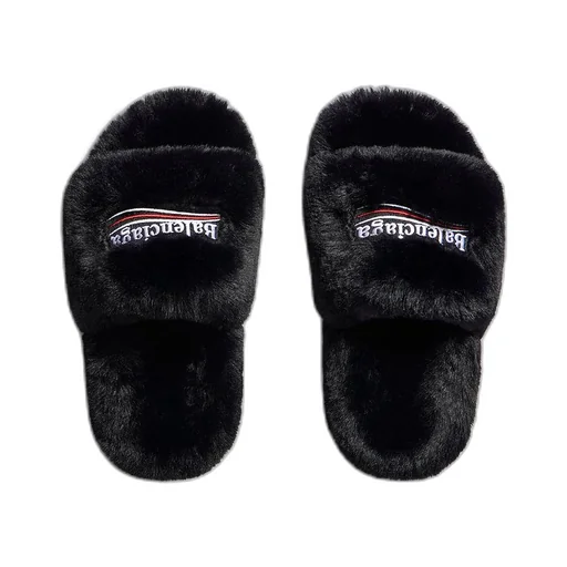 Furry Slide Sandal