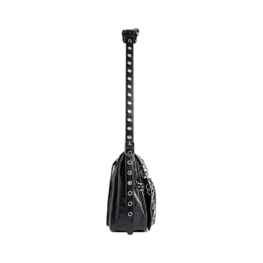 Le Cagole Medium Messenger Bag With Piercings