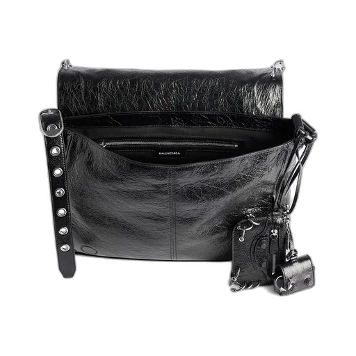 Le Cagole Medium Messenger Bag With Piercings
