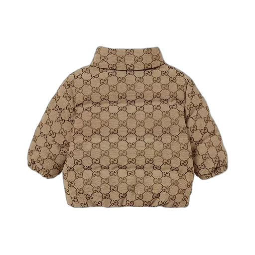 Baby Gg Canvas Padded Jacket