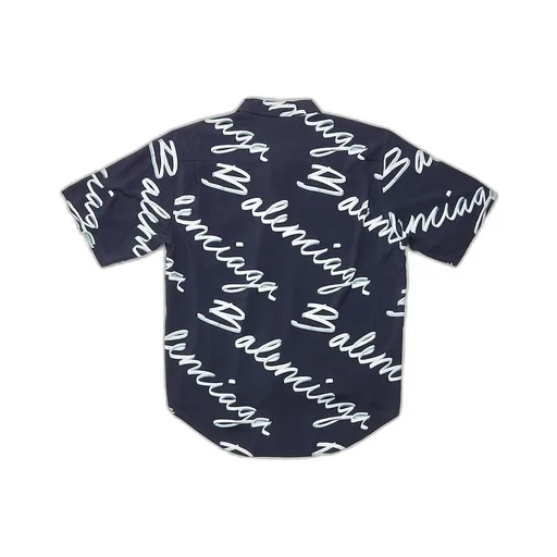 Scribble Minimal Short Sleeve Shirt Large Fit