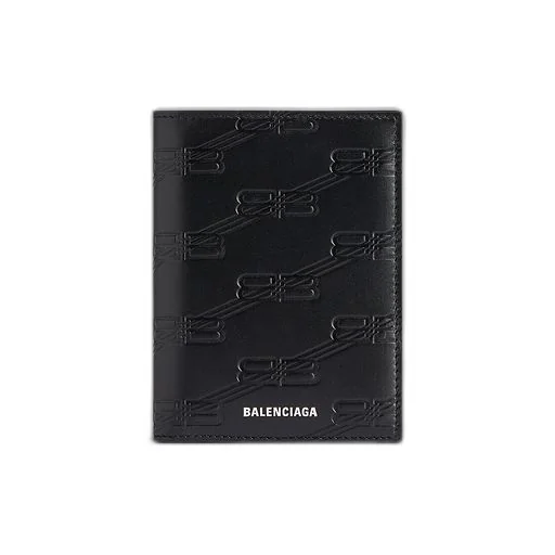 Embossed Monogram Vertical Bifold Wallet Box