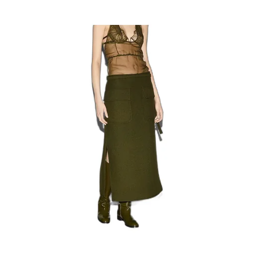 Wool Cashmere Skirt