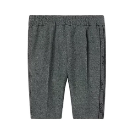 Baby Embroidered Wool Twill Trouser