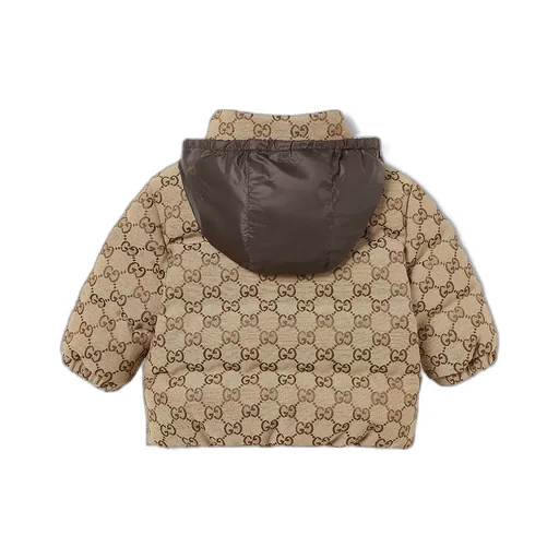 Baby Gg Canvas Padded Jacket