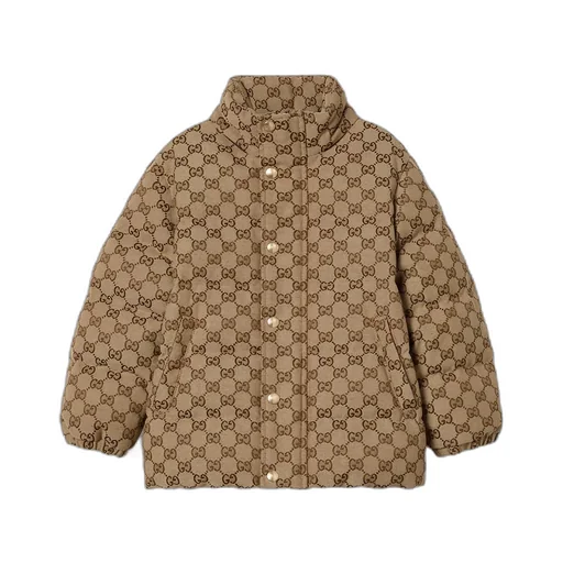 Children's Gg Canvas Padded Jacket