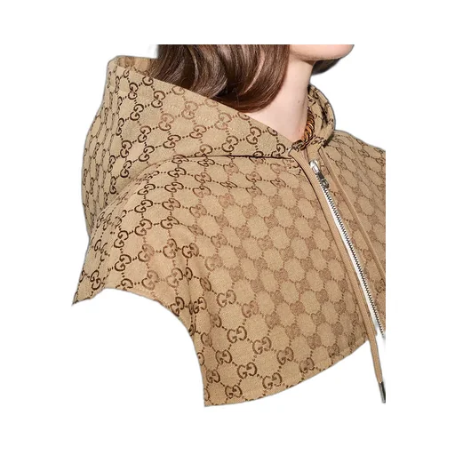 Gg Intarsia Wool Fleece Zip Jacket