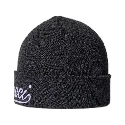 Wool Hat With Gucci Embroidery