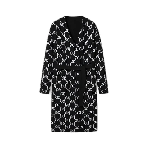 Reversible Gg Wool Cardigan