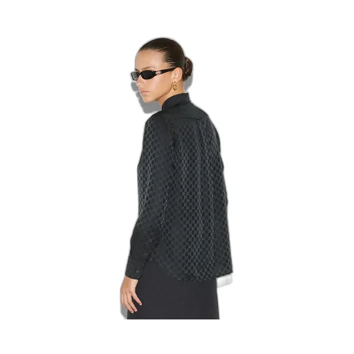 Gg CrÊPe Silk Shirt